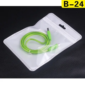 

Zipper lock Retail pack packaging bag can for earphone/Battery/cable Electronic accessories package bag 300pcs/lot free shipB-24