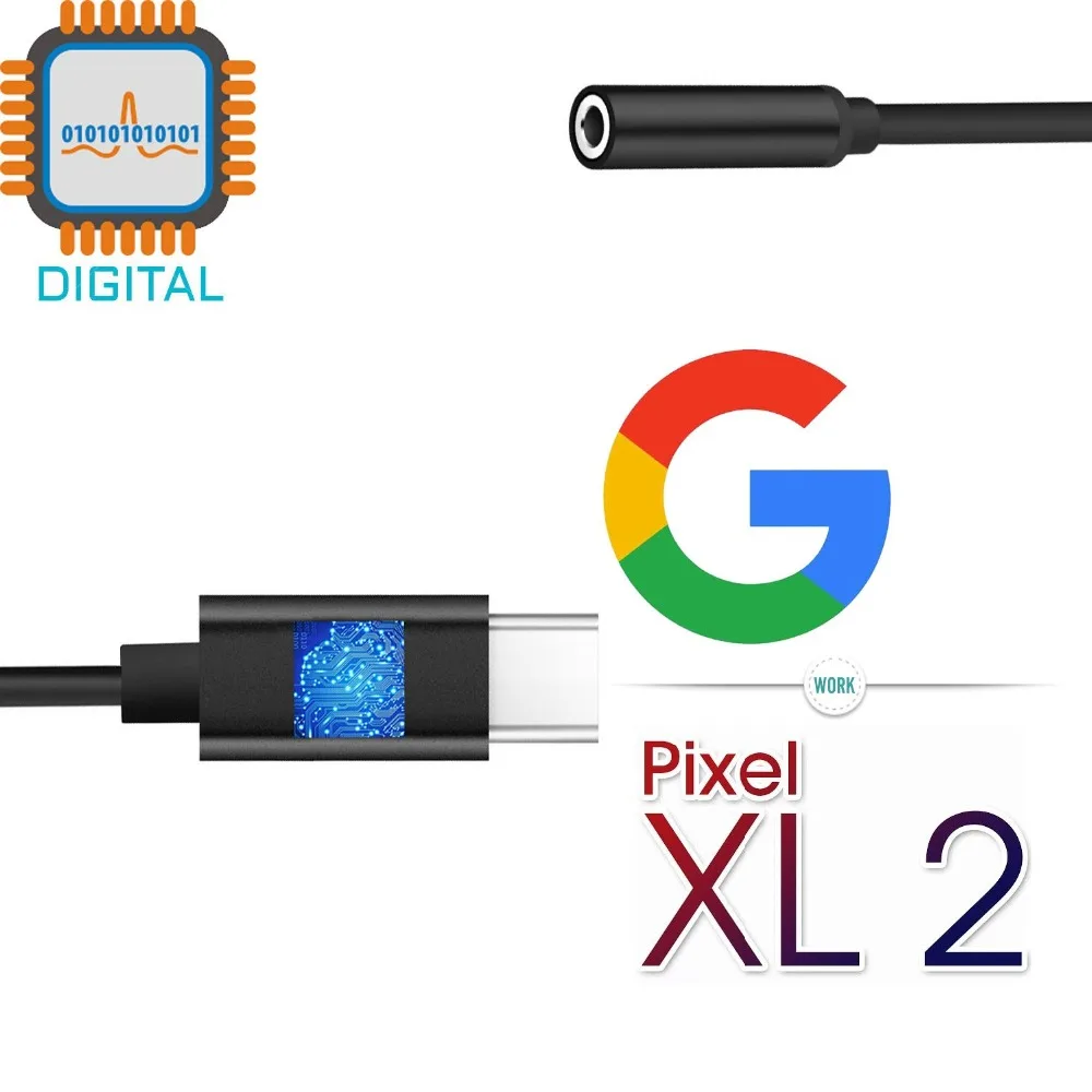 USB C адаптер для наушников Pixel 2 Dongle usb type C до 3,5 мм аудио адаптер DAC Hi-Res для iPadPro