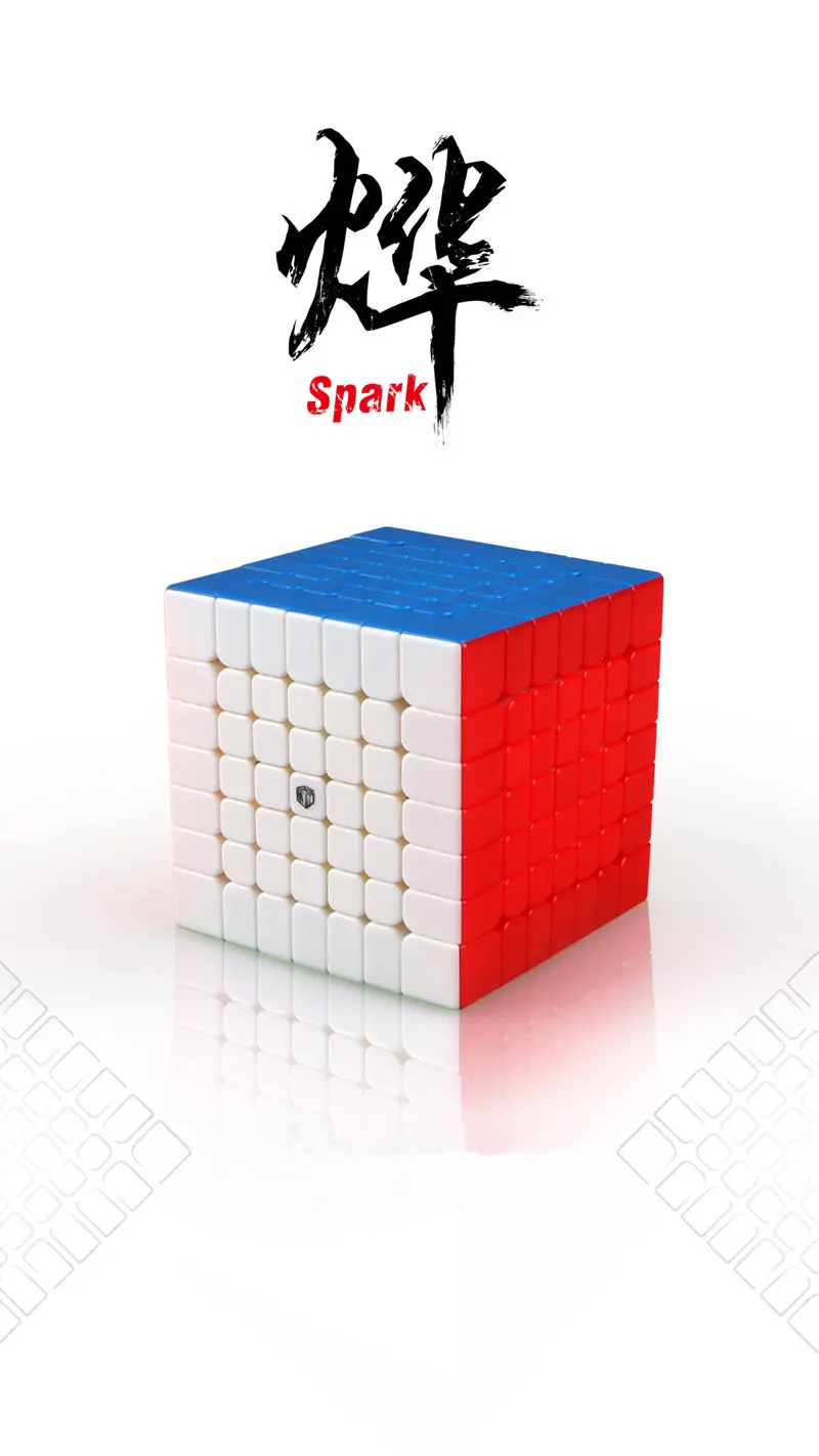 Qiyi X-Man дизайн Искра и Искра м 7x7x7 Магнитный куб Professional Mofangge 7x7 кубик рубика Magic speed Cube Twist развивающие игрушки