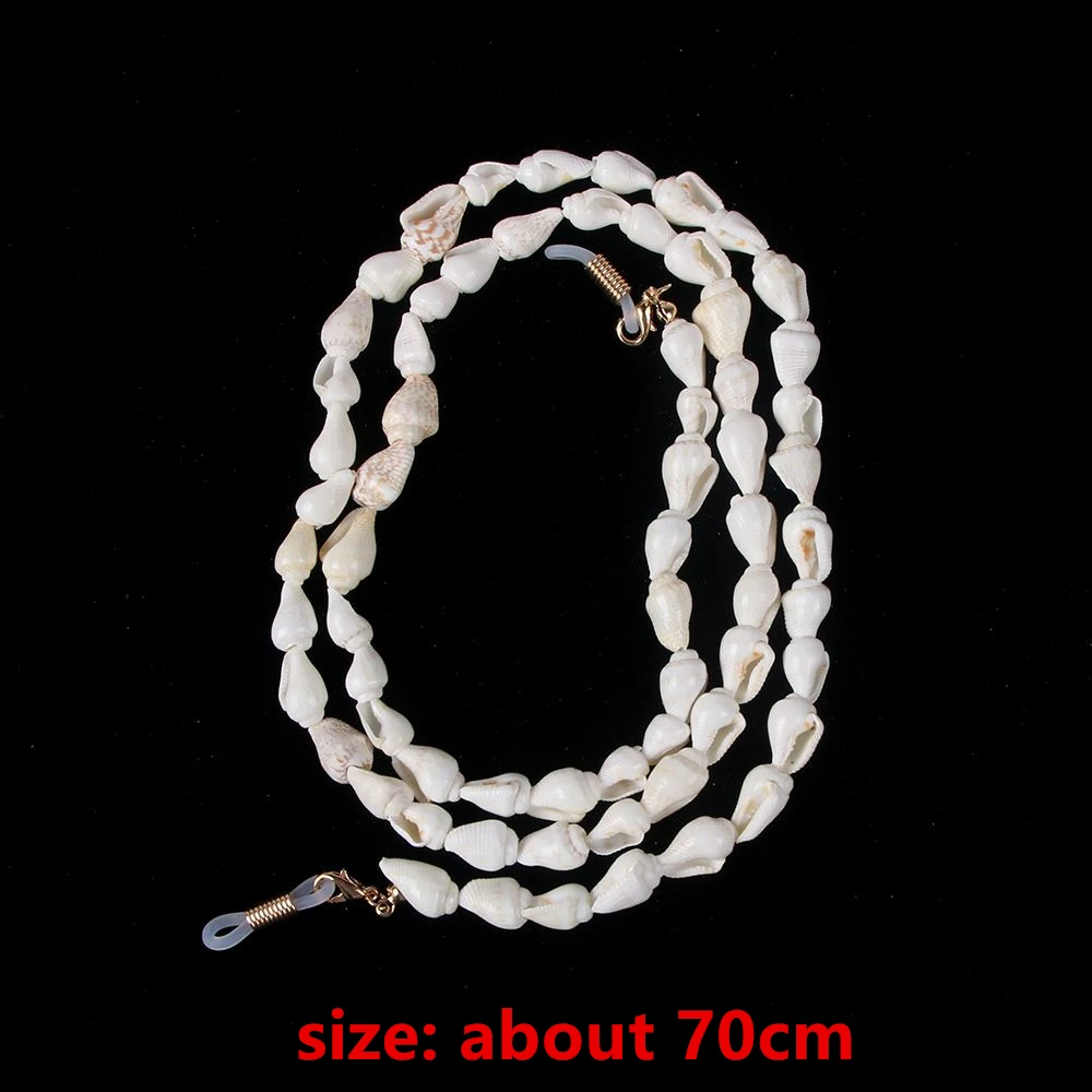 Novelty Conch Shell Reading Glasses Chain Sunglasses Eyewears Cord Holder Neck Strap Rope Necklace Eyeglass String Lanyard