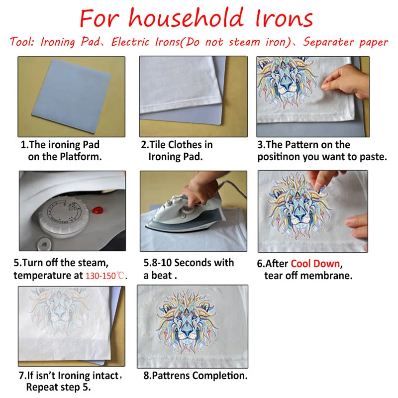 6-DJ Skull Head Iron-On Transfer Easy Print By Household Irons Parches Ropa T-Shirt Diy Decoration Patches For Clothes