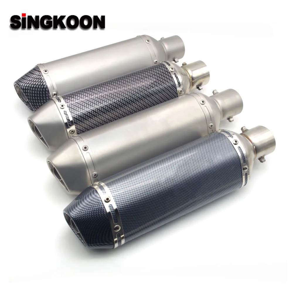 

For yamaha mt10 tmax xmax 300 suzuki bandit 1200 600 51mm Motorcycle Exhaust Pipe Moto GP Escape Exhaust Scooter Sport Exhaust