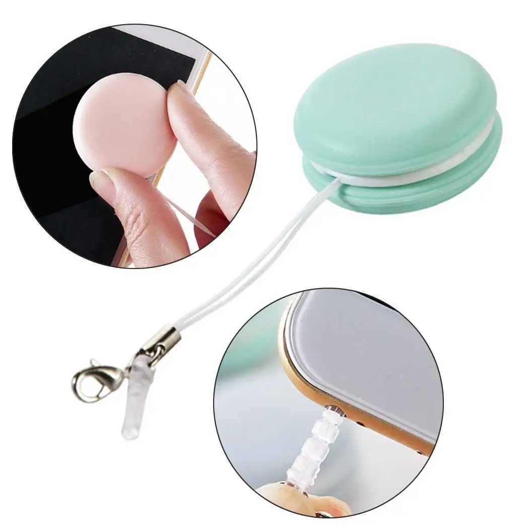 

Cute Pads Screen Cleaner Bread Straps with Mobile Shape Phone