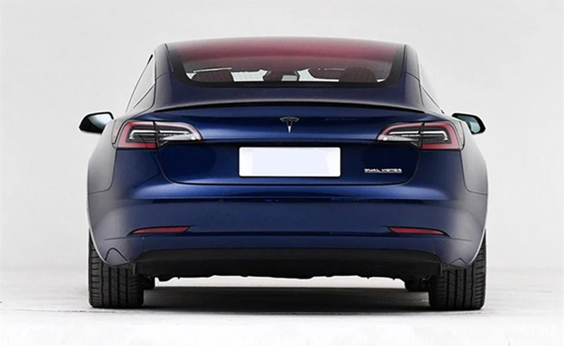 Для Tesla модель 3- заднее углеродное волокно заднее крыло багажника спойлер задний спойлер на крышу крыло багажника губы крышка багажника Автомобиль Стайлинг