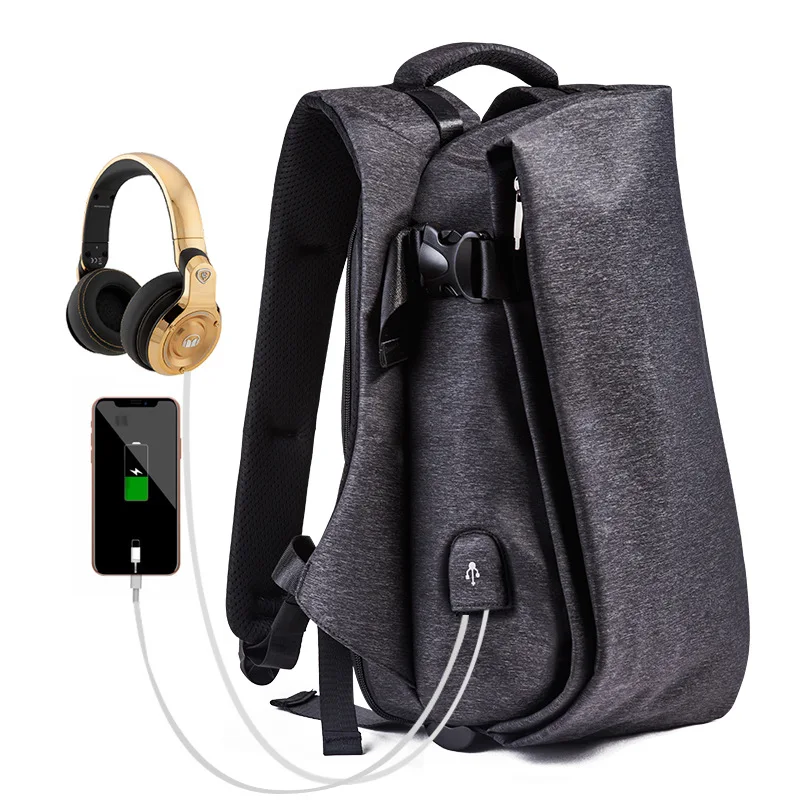 

Backpack Men fashion trend sports leisure backpack Multifunction USB Charging Laptop backbag travel bag college students bag