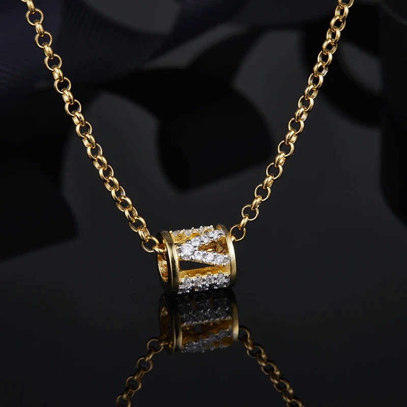 

Love Necklace 925 Sterling Silver Micro-inlaid Zircon Clavicle Necklace Fits Moroccan Jewelry with Women's Party Gifts