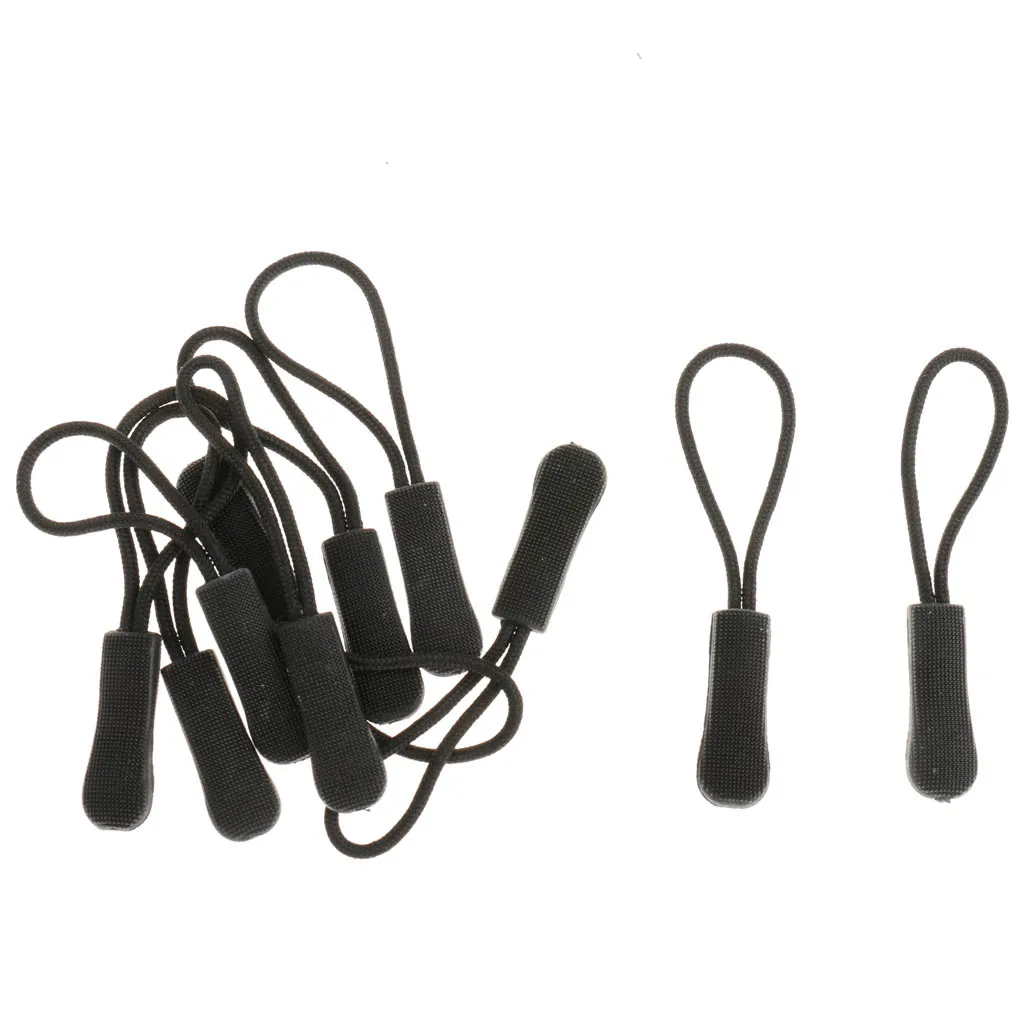 30 Zipper Pull Cord Zip Puller Zip Fastener Zip Slider Replacement for Bags