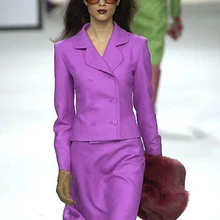Ручная работа, Новая модная женская деловая формальная форма, пиджак и юбка, офисная одежда, женский тонкий наряд на свадебный или Выпускной костюм W184