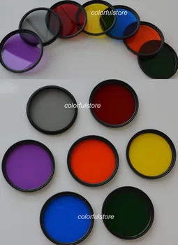 

58mm 7 x Full Color Green Orange Red Purple Yellow Blue Grey Filter For Canon Rebel T5 T3 XS T5i T4i T3i T2i T1i XSi XTi XT Lens