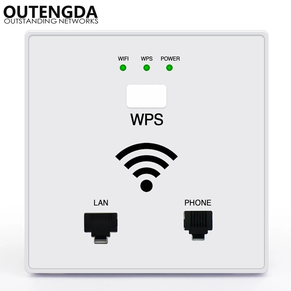 

300Mbps In Wall WIFI Access Point Wireless Socket AP for hotel WiFi Project Support Access Controller System Support RJ45 RJ11