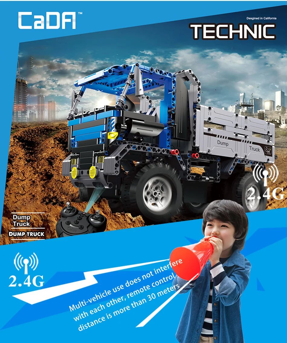 Blocos de Construção Brinquedos para Crianças Cada Controle Remoto Caminhão Basculante Compatível Cidade Técnica Carro Veículo Tijolos Série 638 Pçs rc 12 Cheap Blocos