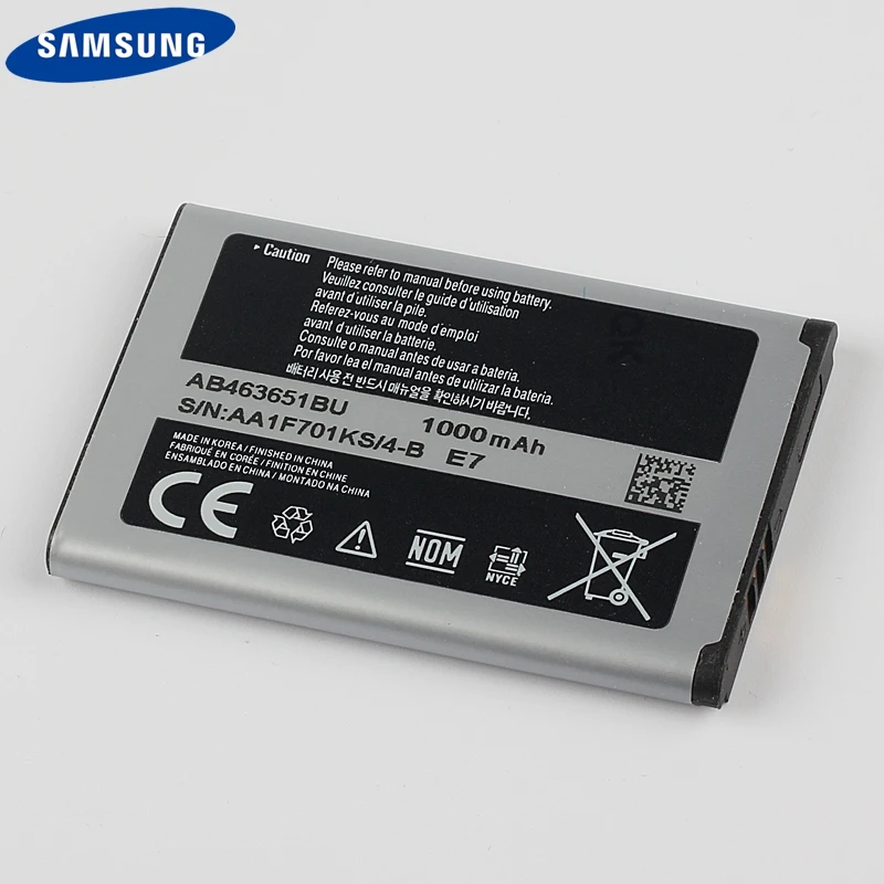 samsung Батарея AB463651BU для samsung S5630C S5560 C3518 J800 J808 F339 S5296 L700 W559 S5628 B3410 L708E SGH-L700