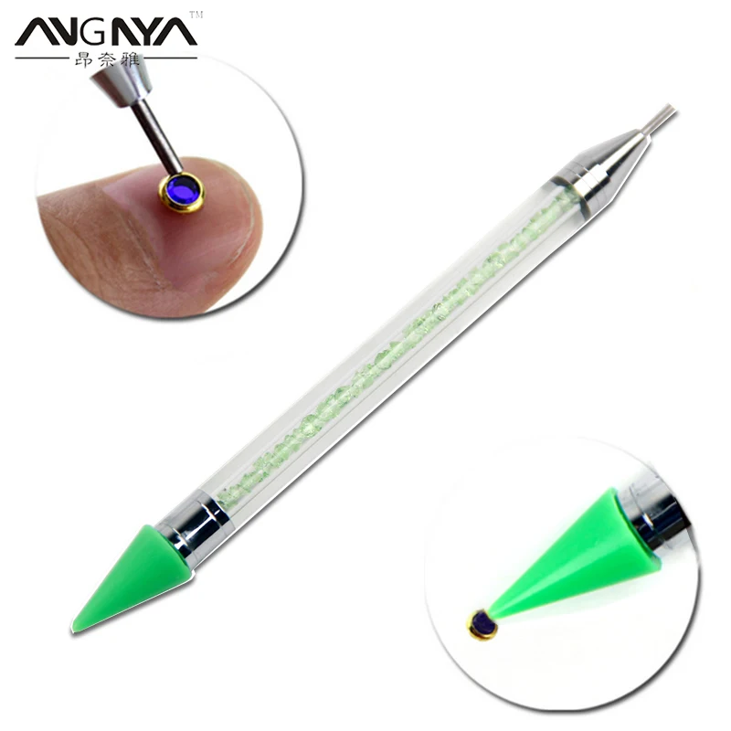 

ANGNYA 1pcs New Double Head Point Drill Pen Crayon for Diamond Embroidery DIY Diamond Painting Pen Acrylic Nail Art Tool A149