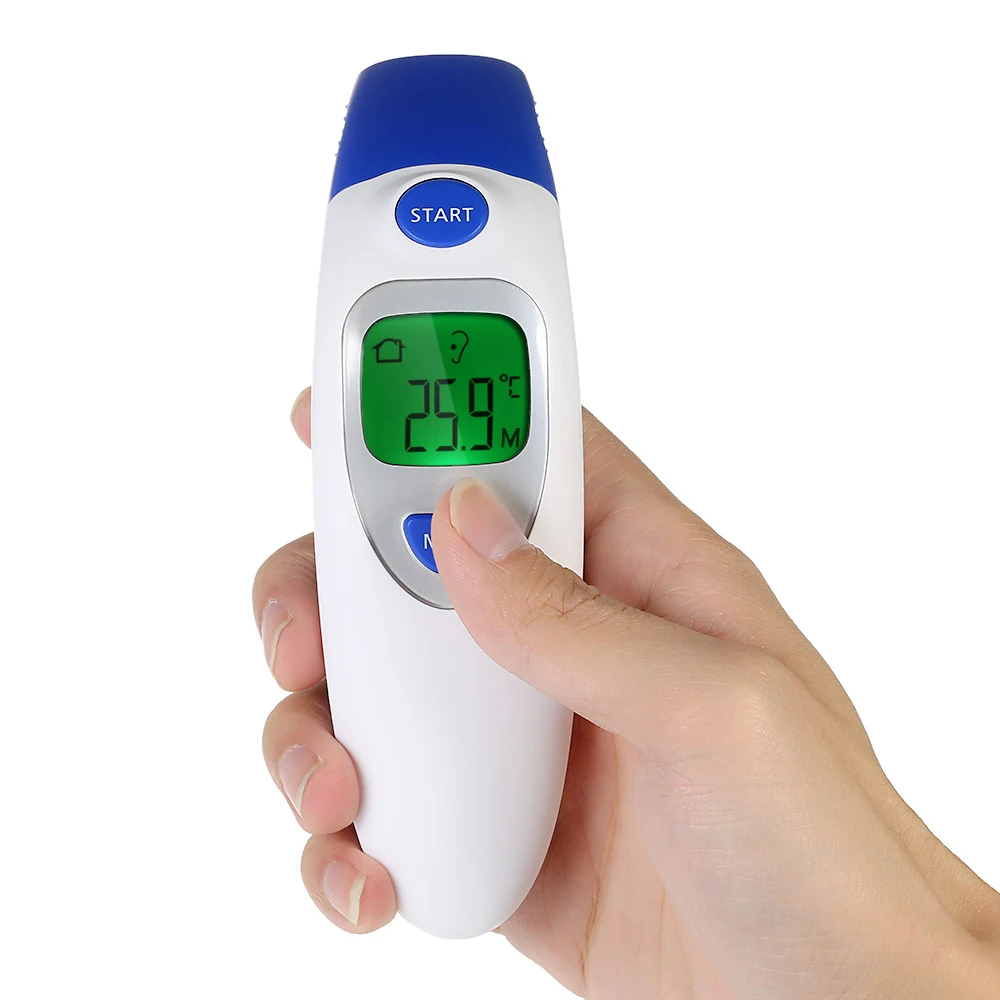 LCD Digital IR Infrared Dual Mode Forehead and Ear Thermometer Adult