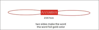 

custom 5000pcs PJ Fashion strings , foil gold color ,free shpping by DHL/UPS/ To USA