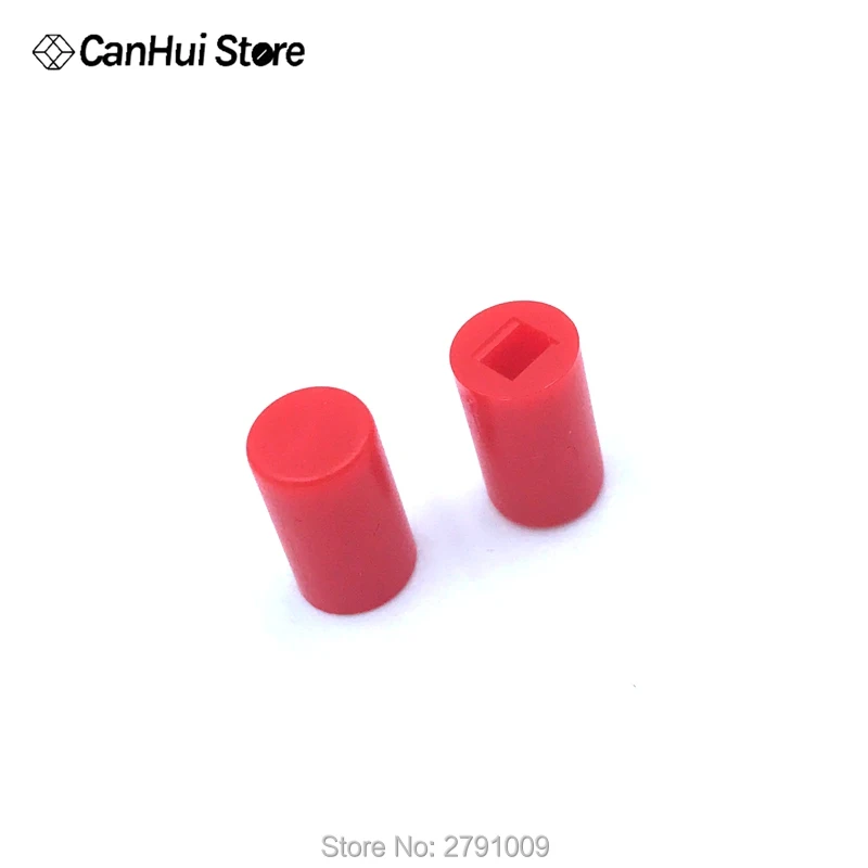 uxcell 20Pcs 3.1mm Hole Dia Plastic Push Button Tactile Switch Caps Cover Keycaps Protector Orange for 6x6 Tact Switch
