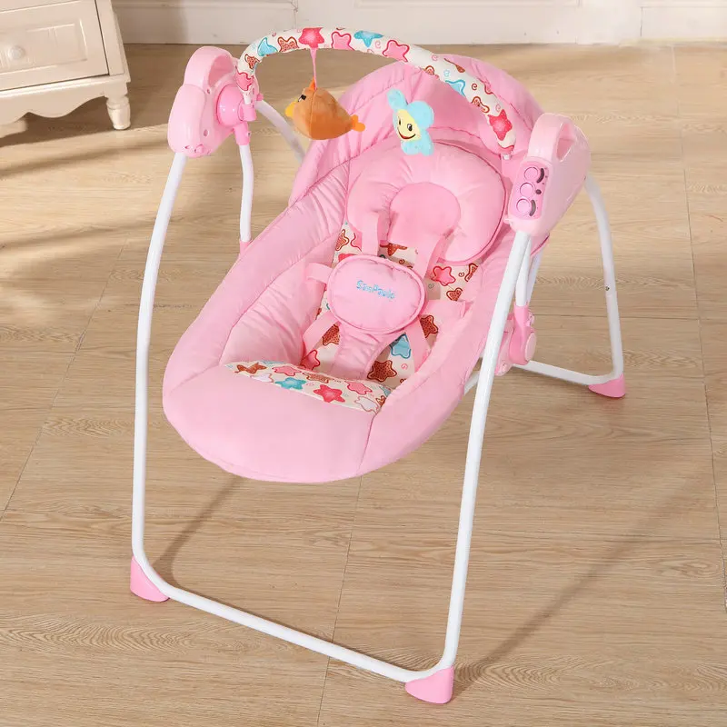 Музыкальное кресло-качалка, авто-качели, электрические детские качели, автоматическая колыбель, детская корзина для сна, таблички для отдыха новорожденных с подушкой