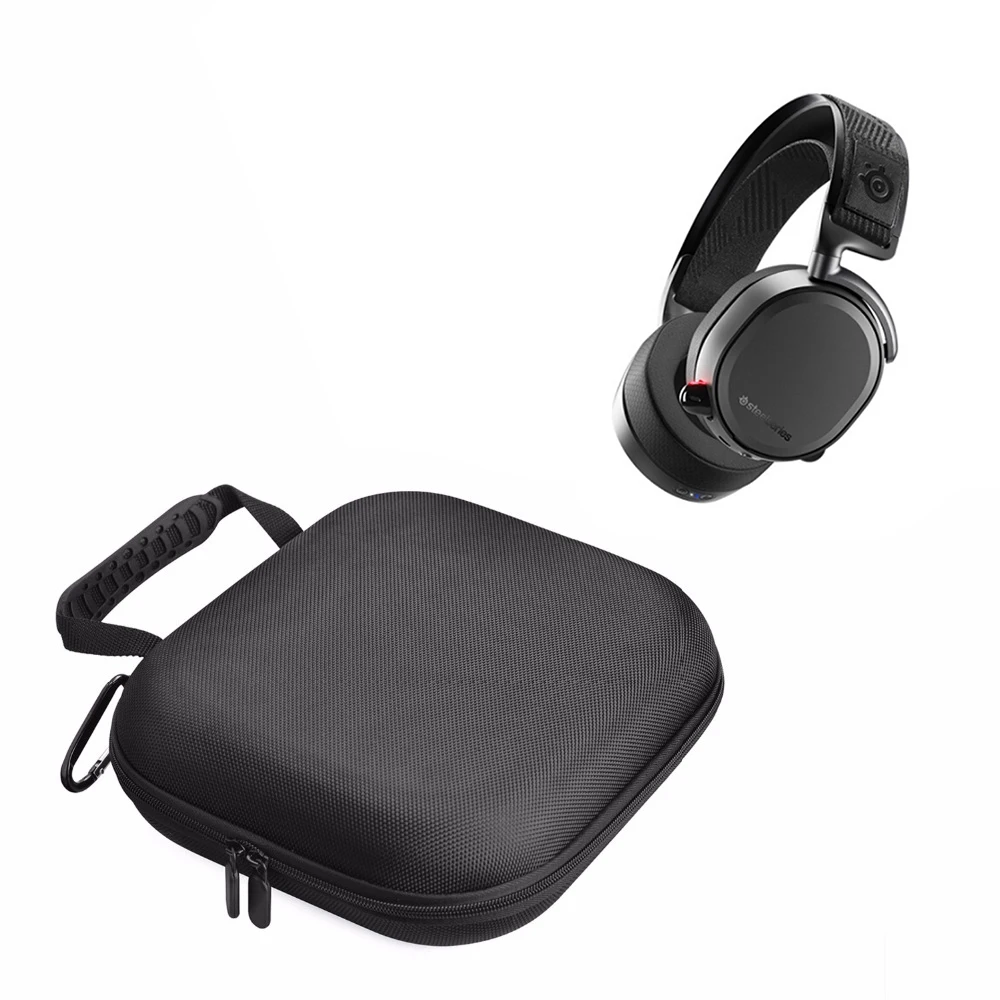 

2019 Newest Carrying Nylon Hard Cover Box & Bag Pouch Groups Case for SteelSeries Arctis Pro Gaming Headphone Headsets Bags