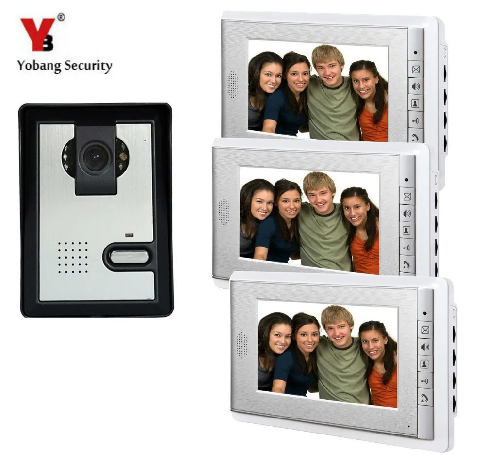 Yobang Security 7" Video Door Phone System Unit Doorbell