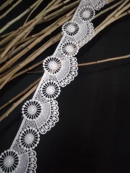 

14 yards flowers lace trim, small flowers lace sewing accessories, 3.5 cm wide jewelry lace trim, lace craft accessories