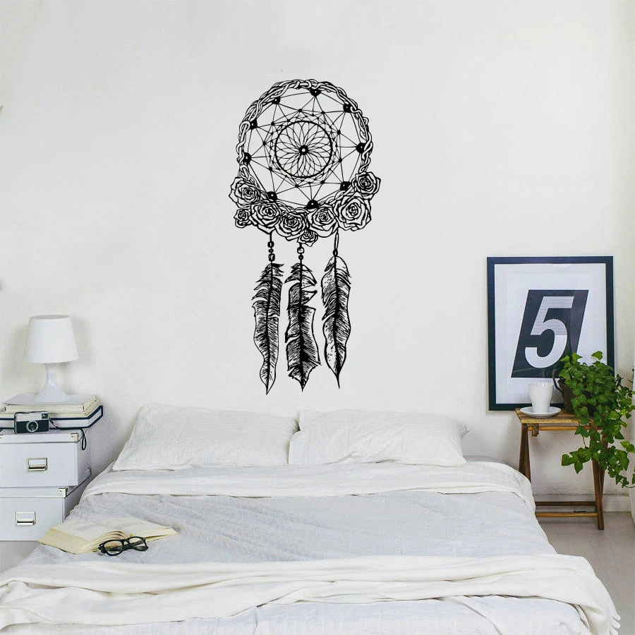 Богемный домашний декор Ловец снов на стену Наклейка Boho постельные