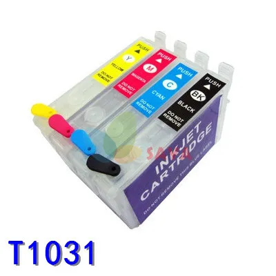 

Free Shipping T1031 empty Refillable Ink cartridge For EPSON T23/T24/TX105/TX115 printers with ARC CHIPS,original quality