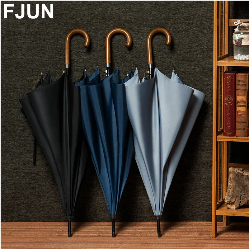 Long handle clear umbrella men male sun rain golf German umbrella