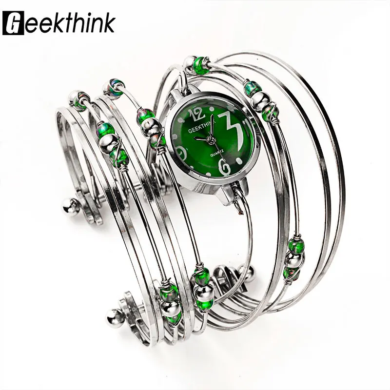

GEEKTHINK Bohemian Style Luxury Brand Quartz Watch Women Bracelet Ladies Casual Dress Steel band Clock Female Girls Trending