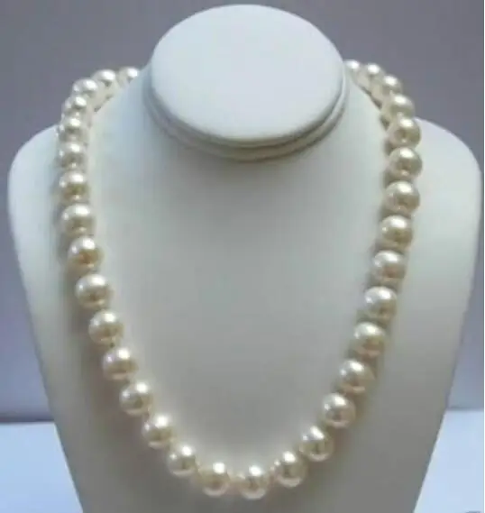 

Hot sale new Style >>>>>GENUINE AAA+ 11-12 MM WHITE PEARL NECKLACE 17