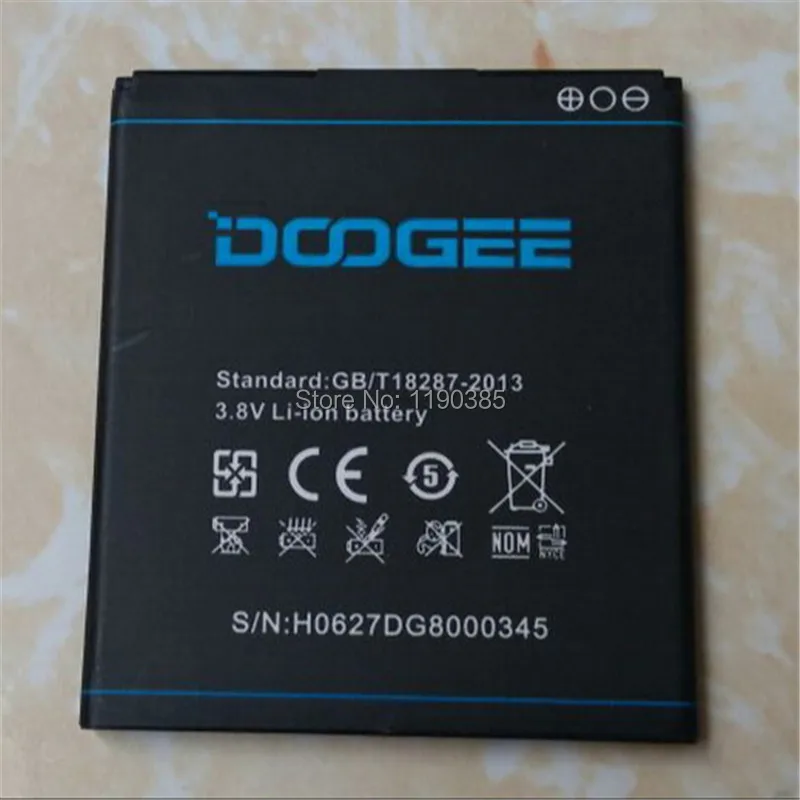 100% Все оригинальный аккумулятор DOOGEE DG800 емкость 2000 мАч В Режиме Ожидания долго