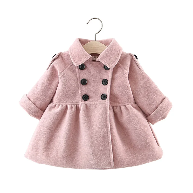 Fashion Baby Girl Clothes Winter 2019 Baby Coat Warm Wool Infant