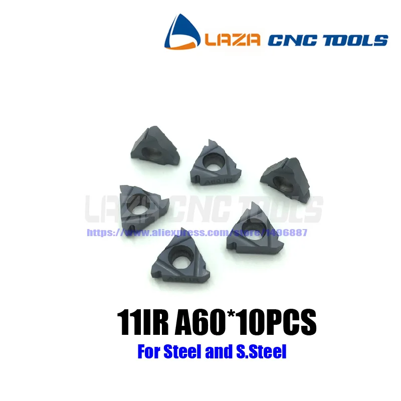 

11IR A60 Carbide Threading Inserts 60 Deg Internal Threading Tips,Indexable Inserts for Threaded Holder SNR****11 sheet