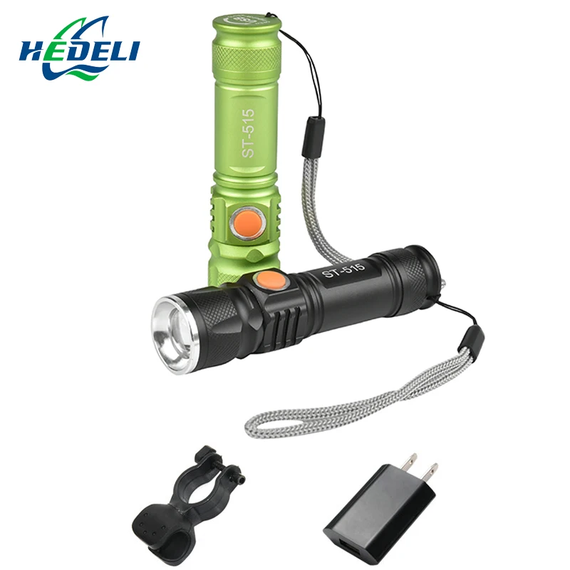 Мини zoomble светодио дный факел фонарик CREE xml t6 usb flash light Фонарь 18650 встроенный аккумулятор ручной фонарь Водонепроницаемый Отдых на природе