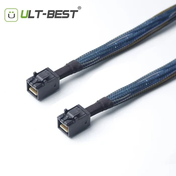 

ULT-BEST Mini SAS SFF-8643 to SFF-8643 SAS Raid Data Cable Comply with SAS3.0 12Gbps for Server AID Card 0.5M 1M