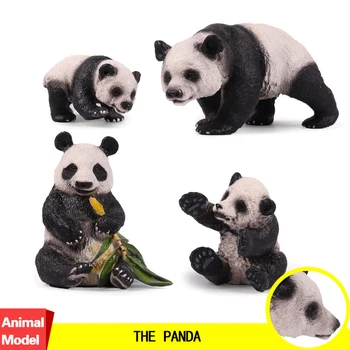 

4pcs/set Action&Toy Figure Wildlife Animal Giant Panda Baby PVC Model Collectible Doll Figure Collection For Kid Children Gift