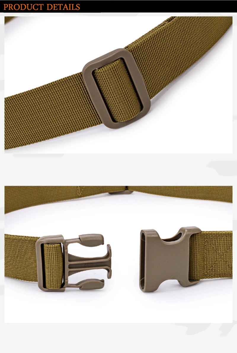 Simple Tactical Belt Outdoor Equipment Wear Bag Riding Inside Nylon Bag Deputy Military Fans Belt Fastening Tape (31)