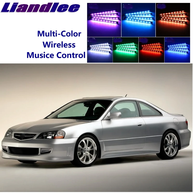 

LiandLee автомобильный светящийся Интерьер пол декоративная атмосфера сиденья акцент окружающий неоновый свет для Acura CL 1997 ~ 2003
