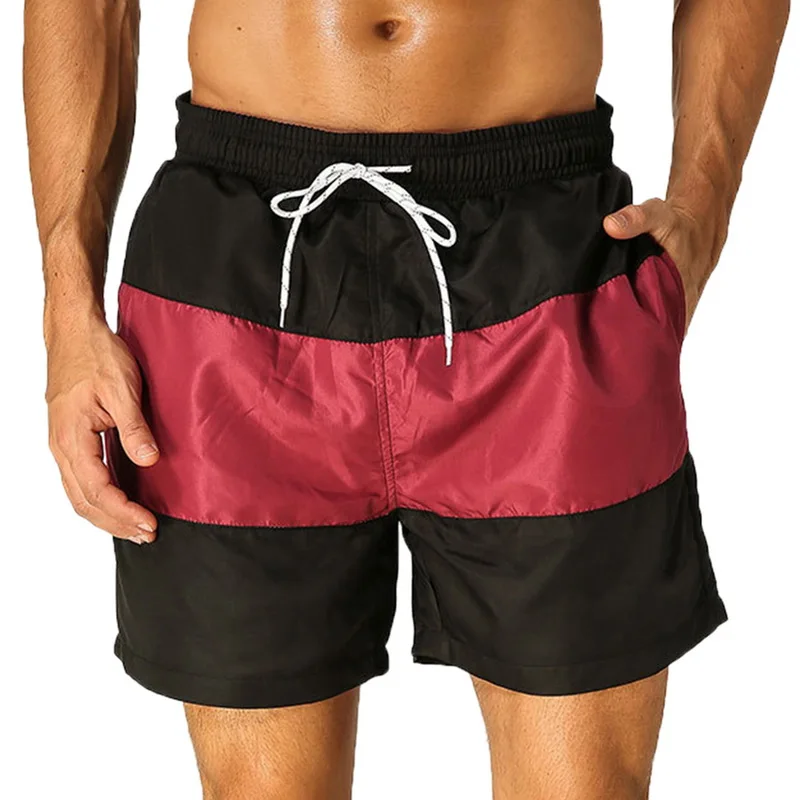 Мужские пляжные шорты для серфинга летние лоскутные Плавки Спортивные шорты для серфинга быстросохнущие спортивные шорты Homme Bermuda