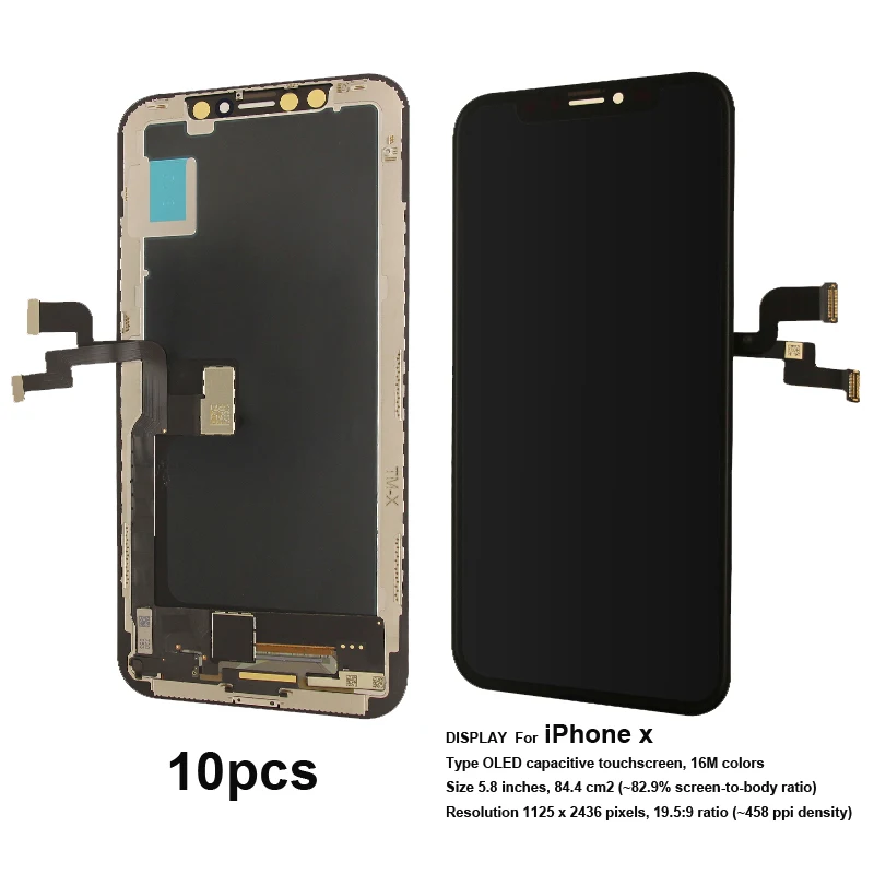 Оптовая продажа 10 шт TFT LCD сенсорный экран Замена для iPhone x дисплей|Экраны