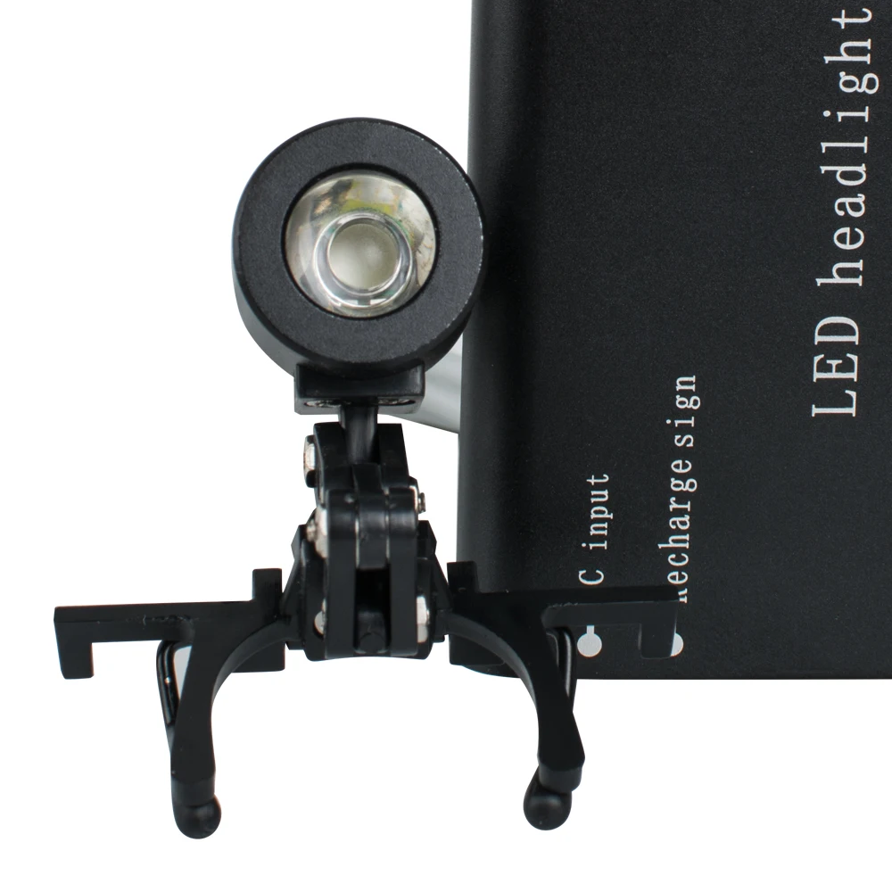 

Portable Black Head Light Lamp for Dental Surgical Medical Binocular Loupe
