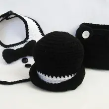 Летние Baby Bib крючком смокинг наряд для фотосессий, милый подарок душа ребенка