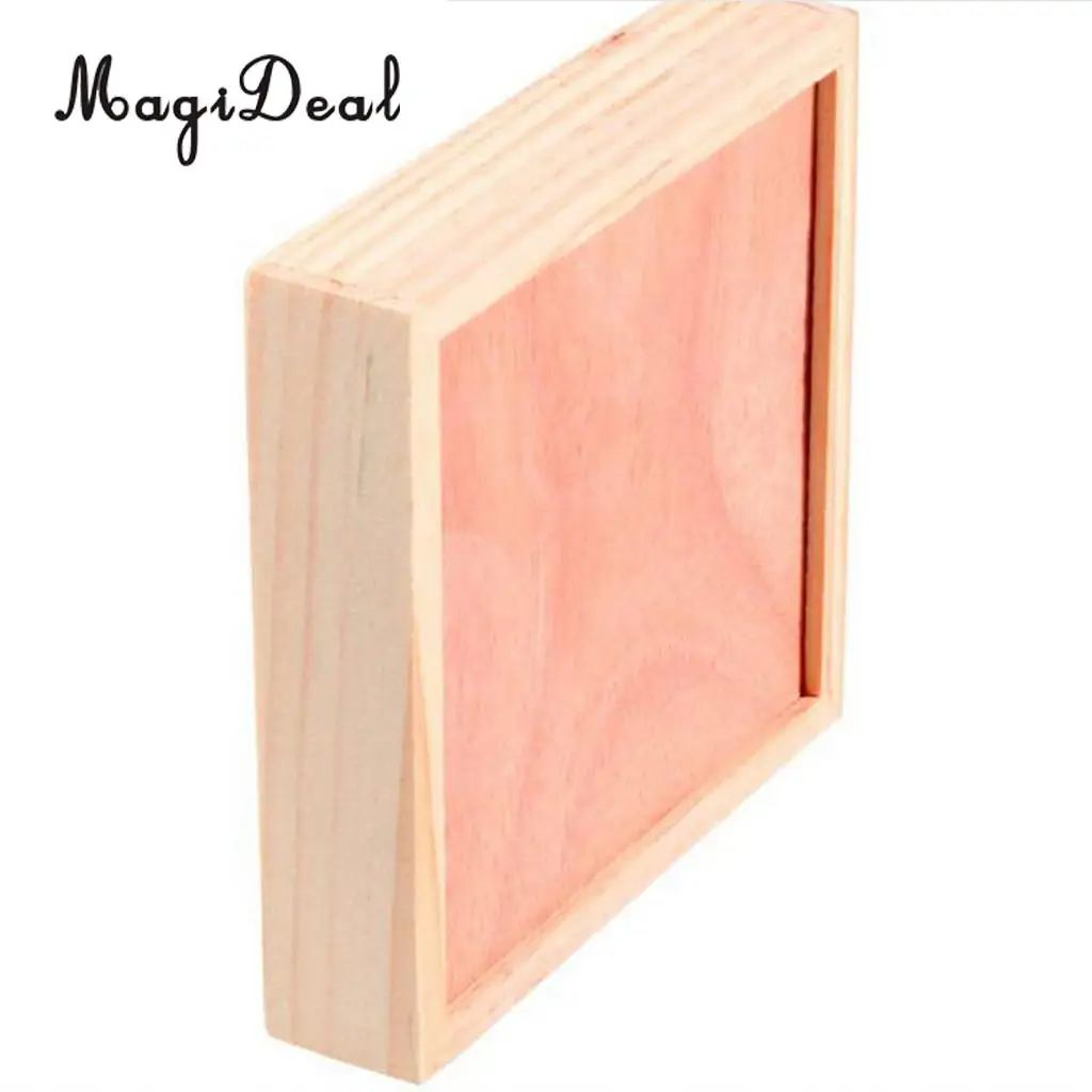 MagiDeal Wood Labyrinth Puzzle Balance Board Bead Maze Game Small Hand held Skill Puzzle Toy for Family Party Adult Children
