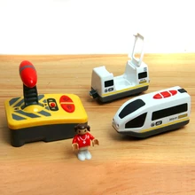 w04 Free shipping Remote control electric train 2 section magnetic link compatible Thomas wooden track white Harmony train p092 free shipping rail connection wood track essential accessories compatible thomas wooden train track children s toys
