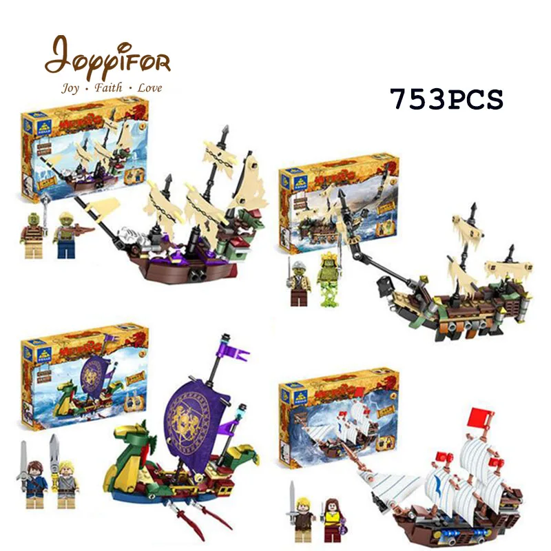 

Joyyifor The Chronicles of Narnia DIY Models Peter Boat Ships Building Blocks Sets Bricks Educational Toys for Children Gifts