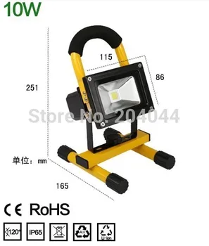 

2017 Top Fashion Sale Dimmable Rechargeableled Flood Light 1pcs Lot 3000mah Can Use 4 Hours Bridgelux Cob Led Ip65 Waterproof