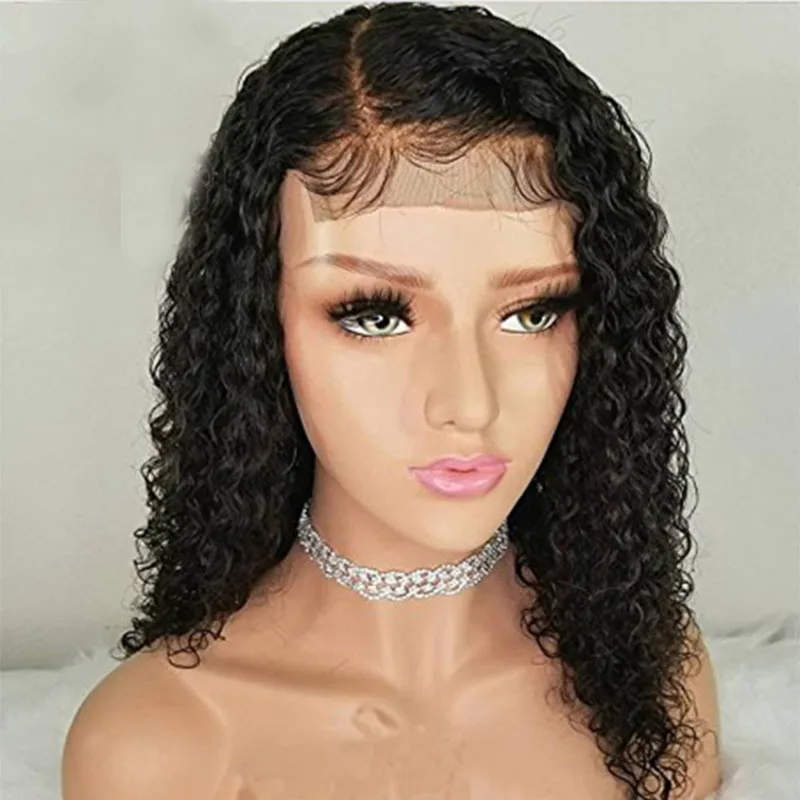 

Remy Hair Lace Front Wig Pre Plucked Lace Front Human Hair Wigs Natural Water Wave With Baby Hair Brazilian Bleached Knots Wig