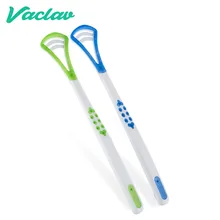 Vaclav 2Pcs/Pack Tongue Brush Tongue Cleaner Scraper Cleaning Tongue Scraper For Oral Care Oral Hygiene Keep Fresh Breath