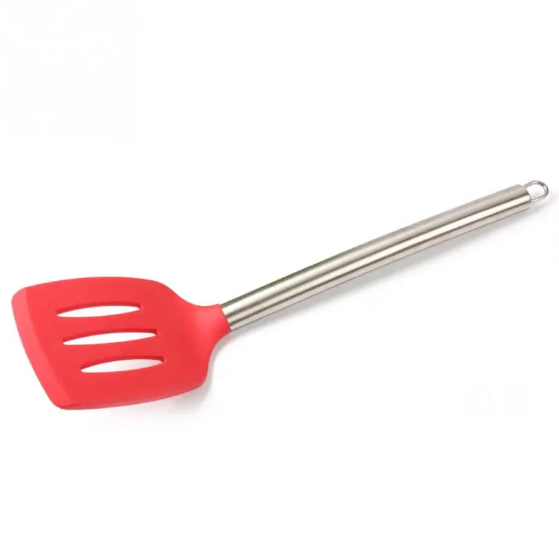 

Stainless Steel Thickening handle Non stick spatula pancake silicone kitchen frying pan cooking tools