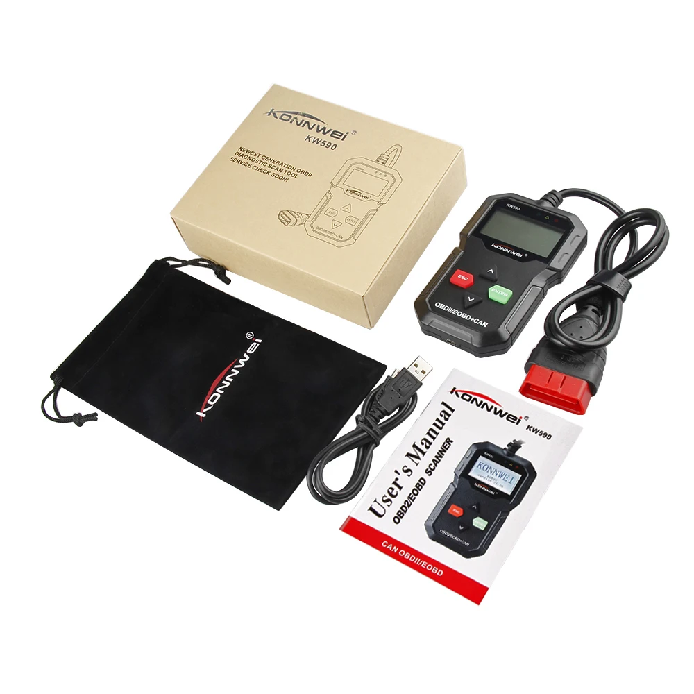 KONNWEI KW590 OBD 2 Автомобильный диагностический инструмент инструменты для автомобиля