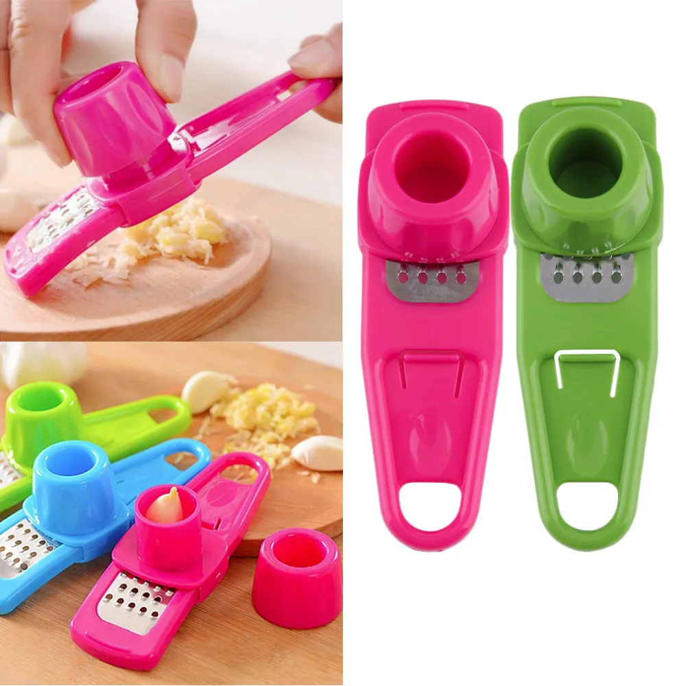 NewDIY Food grade PP multifunction stainless steel plastic garlic press